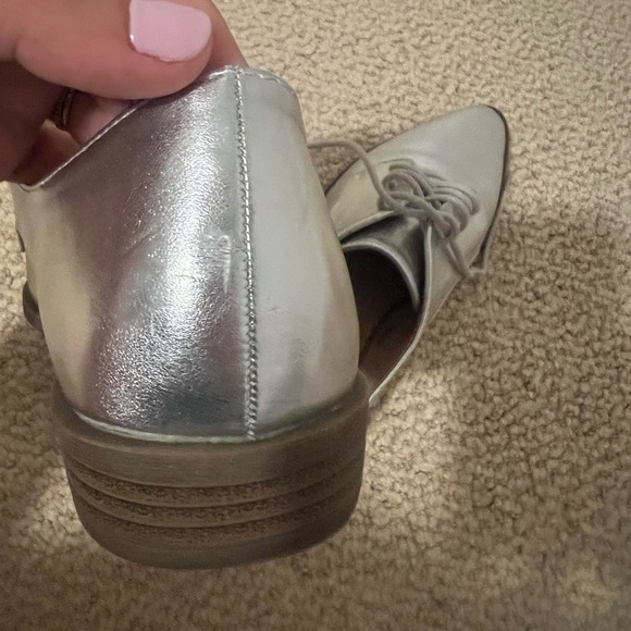 Silver Just Fab Loafers - Picture 6 of 7
